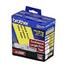 Brother Continuous Length Film Label Black/Yellow 2-3/7"